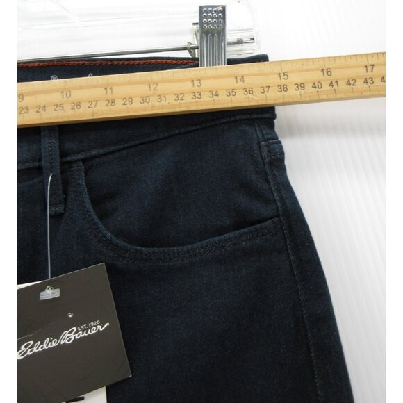 Eddie Bauer Jeans 8 Slightly Curvy Slim Straight High Rise Tencel NEW - Picture 5 of 14